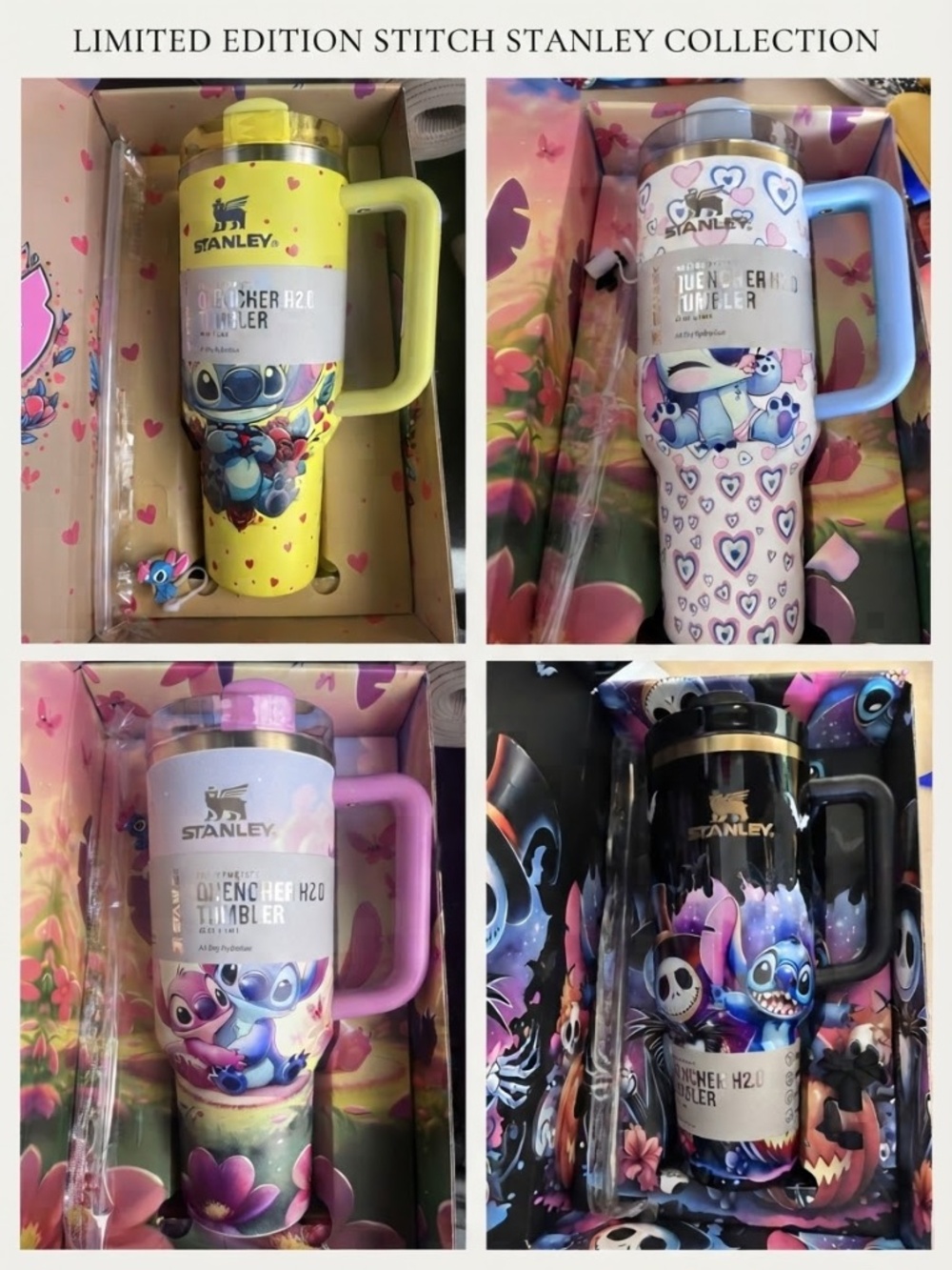 Stanley Lilo & stitch cup nwt 40oz custom loveshackfancy quencher